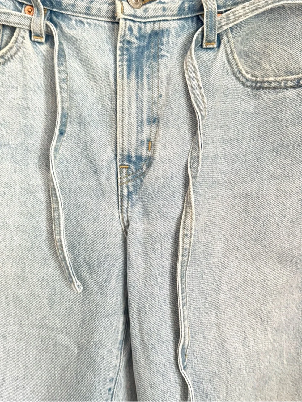 Levi’s XL Balloon Light Wash Mid Rise Wide Leg Baggy Jeans Blue Size 28 - Picture 5 of 8